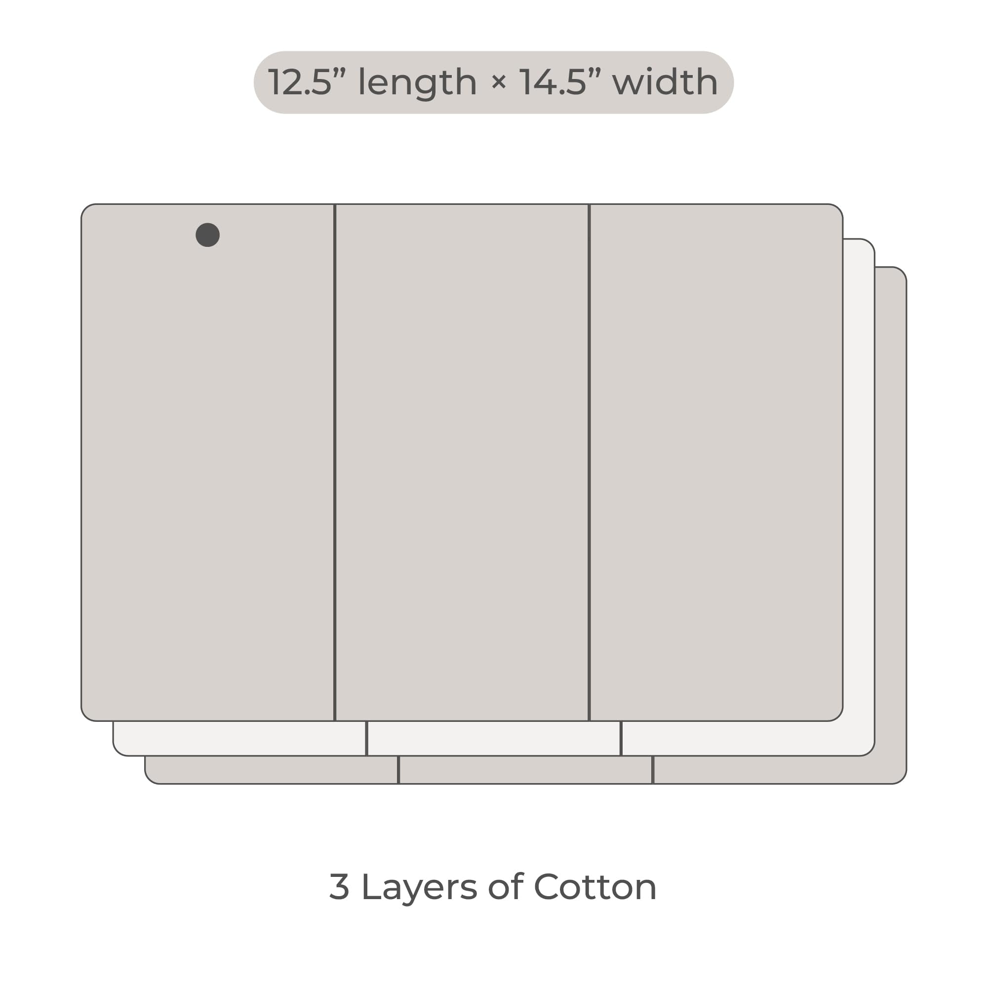 Nora's Nursery hypoallergenic organic cotton prefolds keep baby skin comfortable.