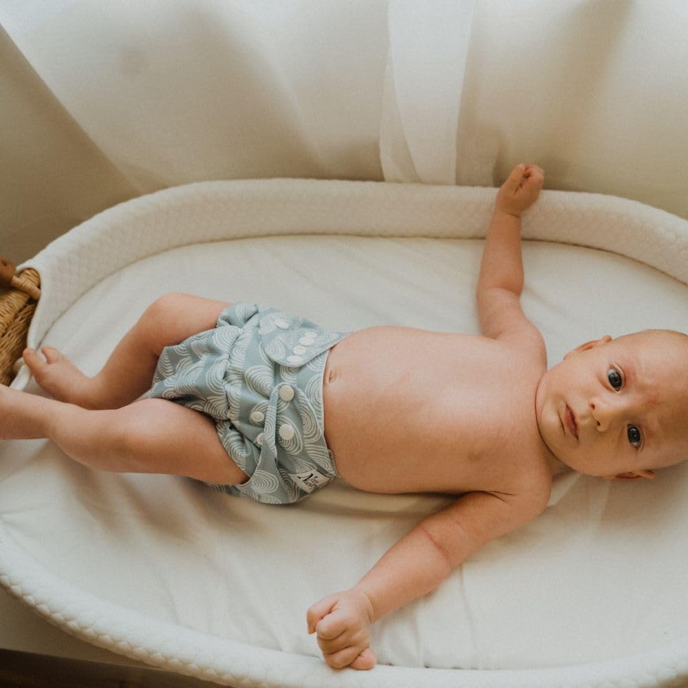Nora's Nursery microfiber inner inserts offer quick absorption.