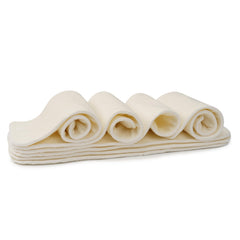 Nora's Nursery bamboo insert close-up shows multi-layer bamboo for quick drying and soft contact.