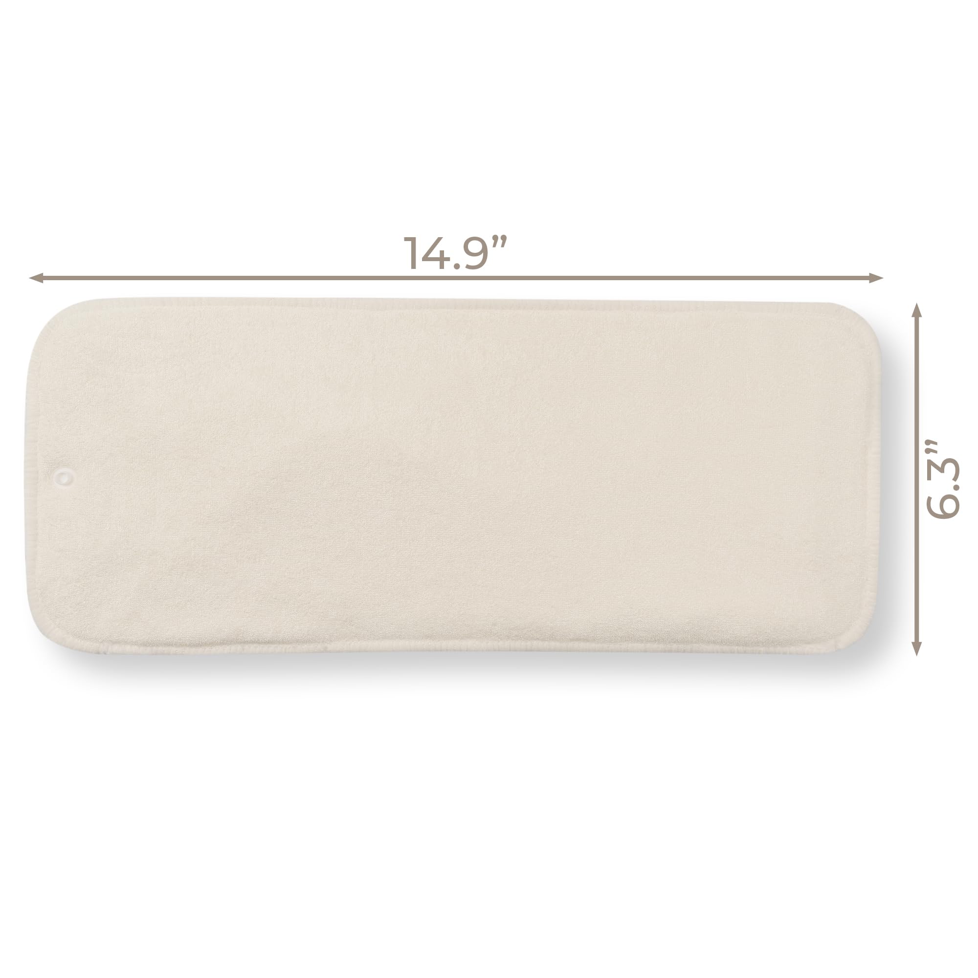 Nora's Nursery bamboo insert folded flat for storage, ideal for overnight use.