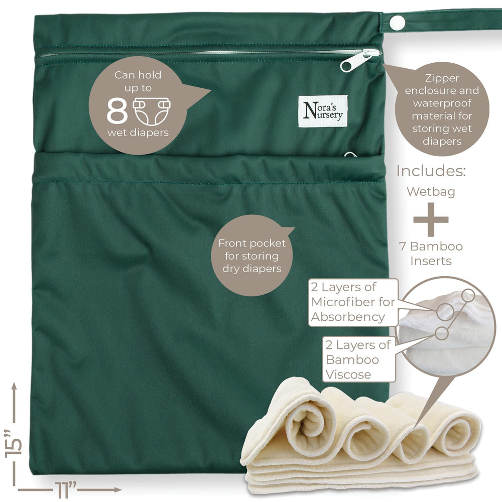 Nora's Nursery diapers are machine washable and quick-drying for busy families.