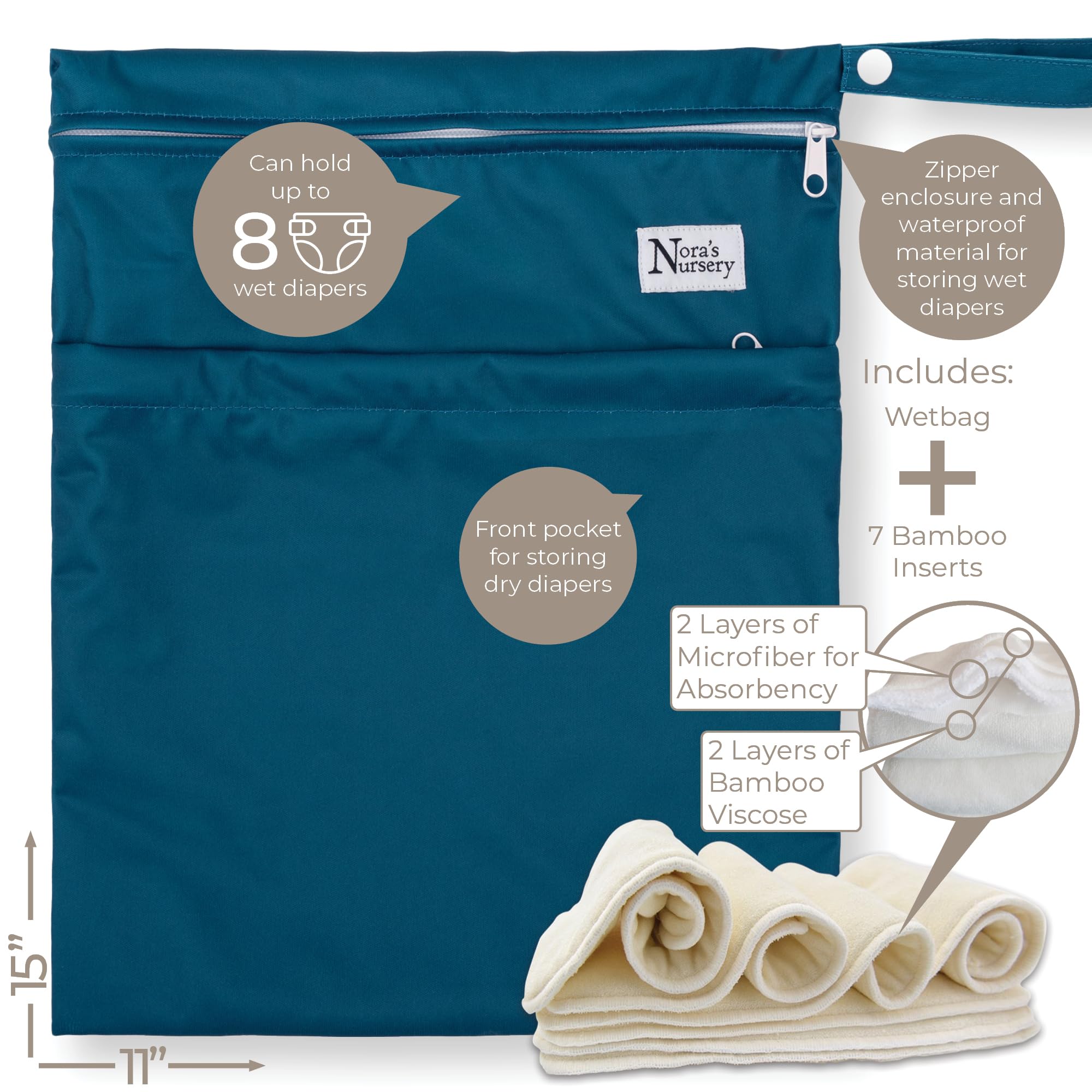 Nora's Nursery machine-washable design simplifies laundry