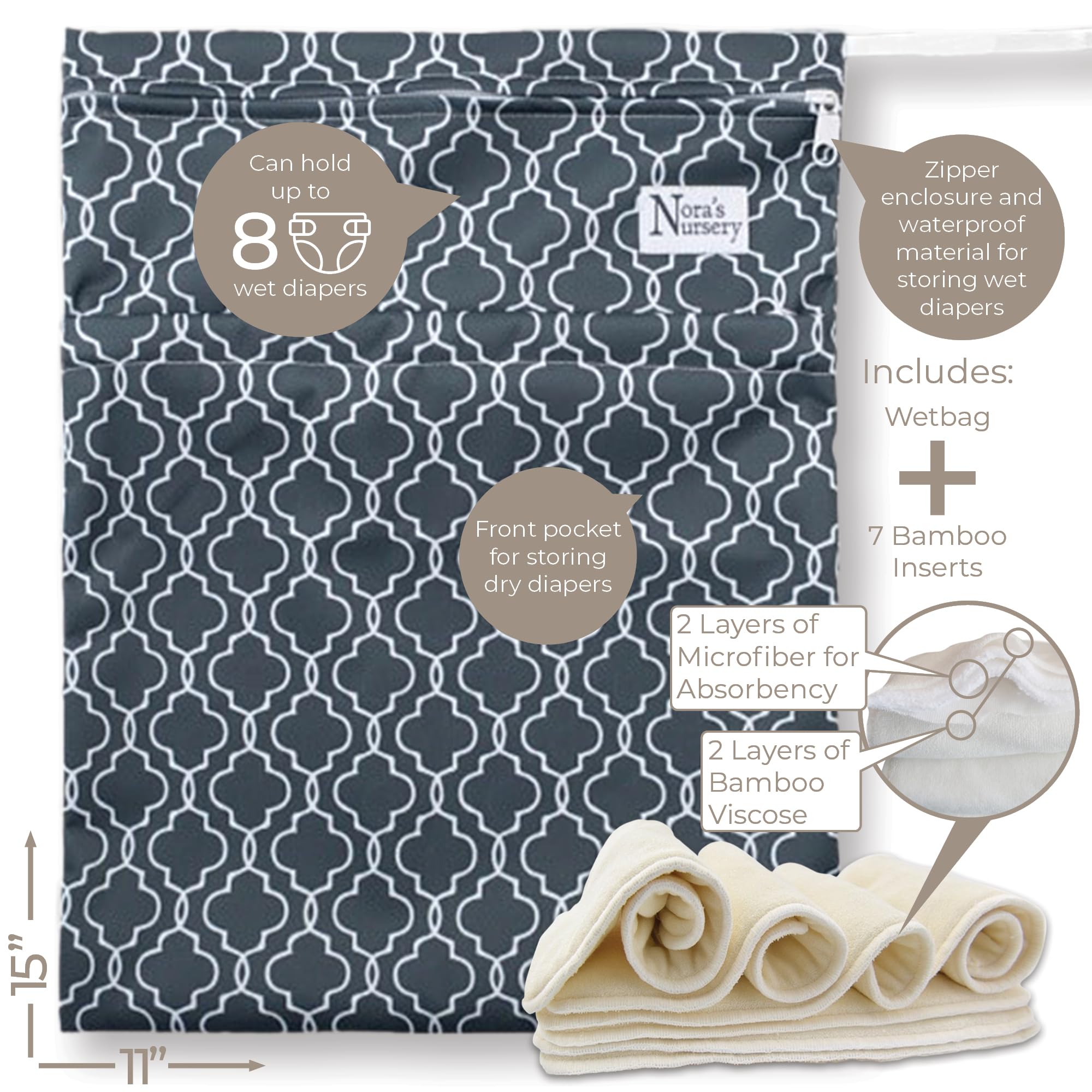 Morning Dew microfleece liner feels soft against baby's skin.