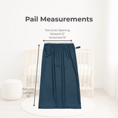 Nora's Nursery pail liner sea waterproof-pul fabric protects against leaks