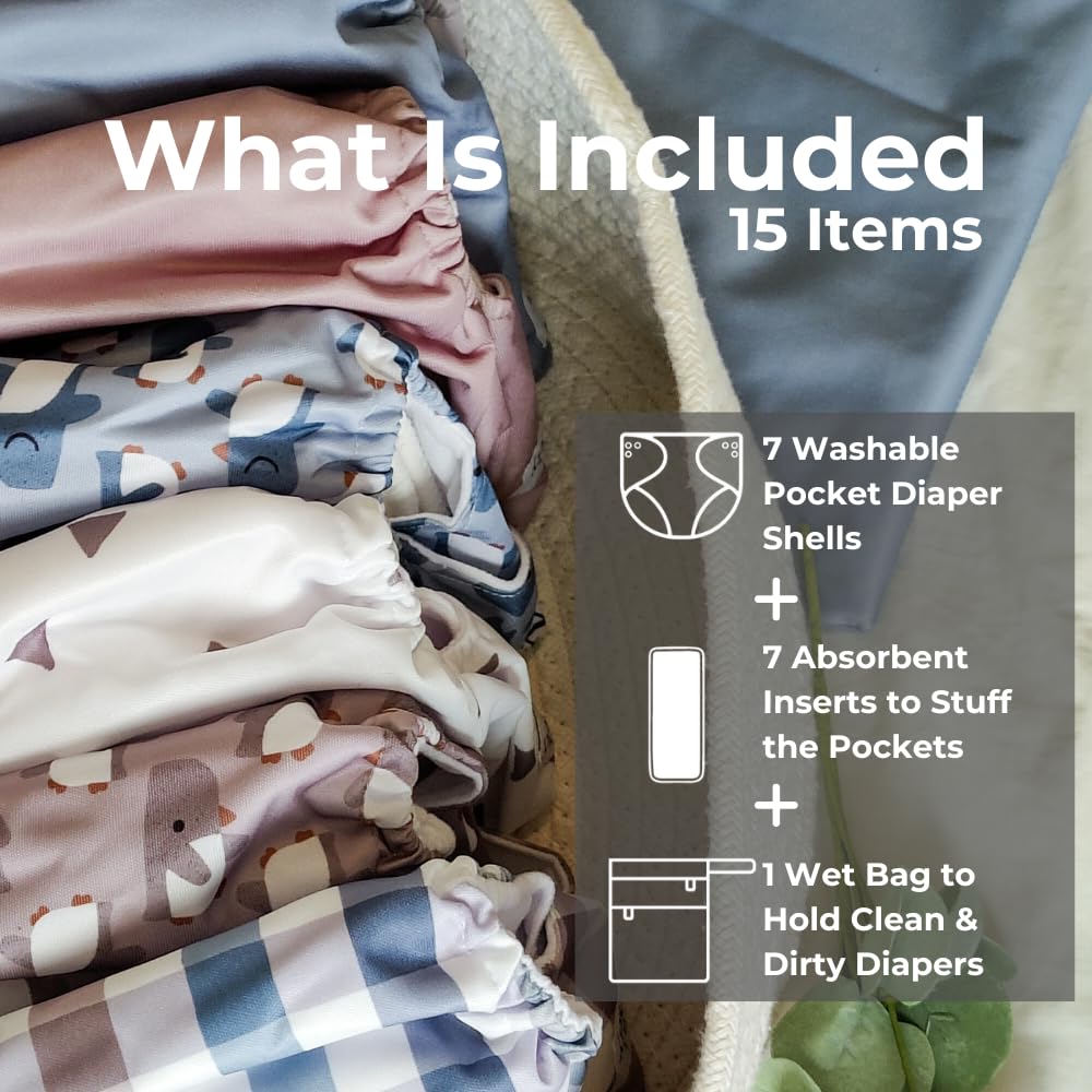 Nora's Nursery pocket-diaper-inserts offering quick-drying absorbency.