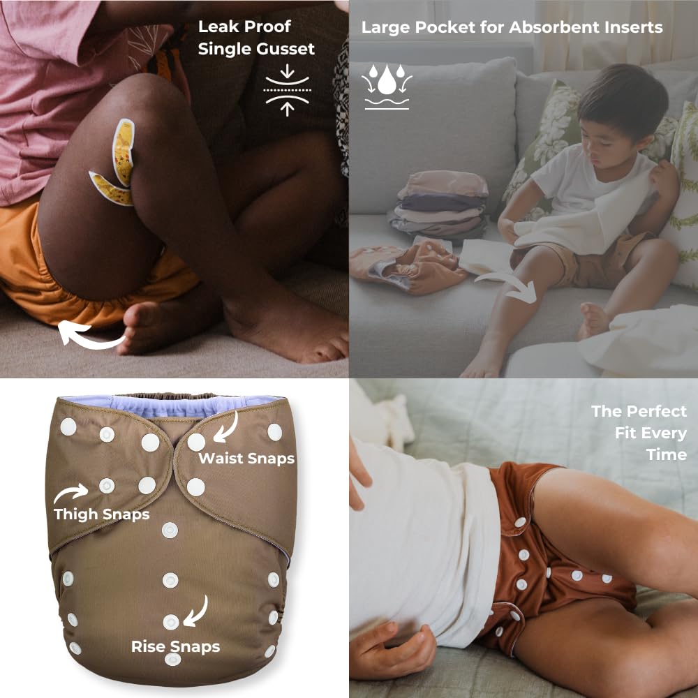 Nora's Nursery waterproof wet bag with dual pockets for travel use.