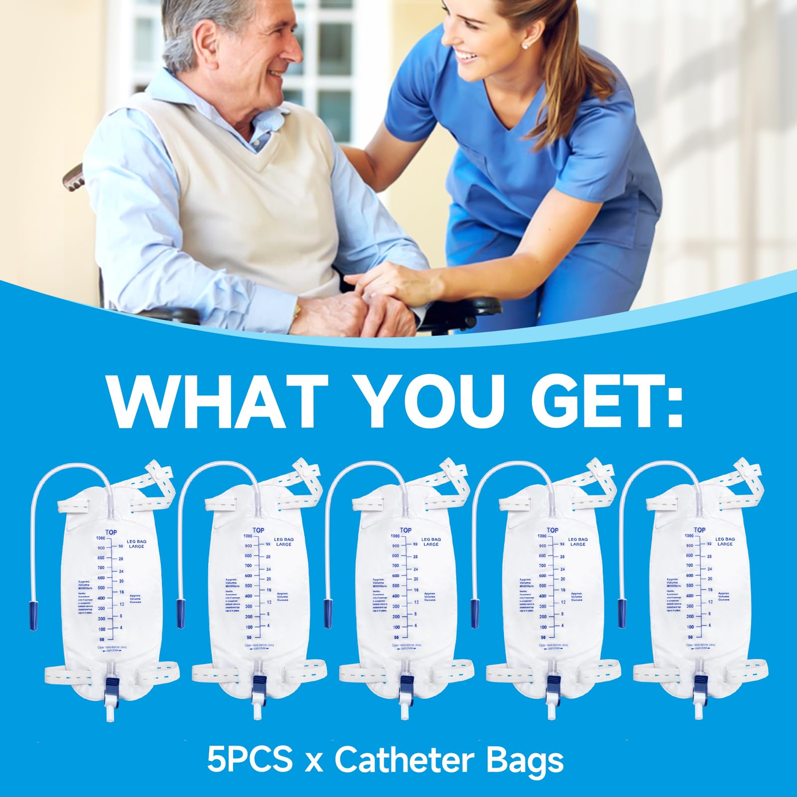 Norbeng catheter bags support mobility for active seniors.