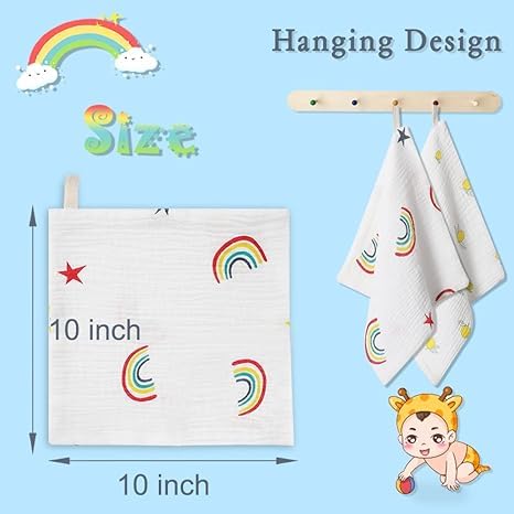Norinori washcloth set is ideal for baby registry and versatile bath time use.