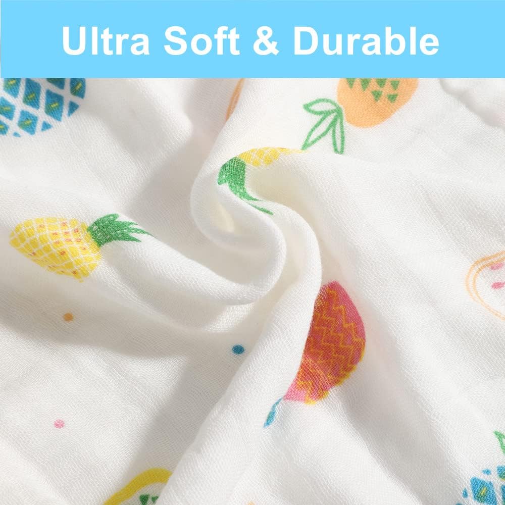 Norinori Baby Msulin Washcloths label closeup highlights four-layer design for quick lather.