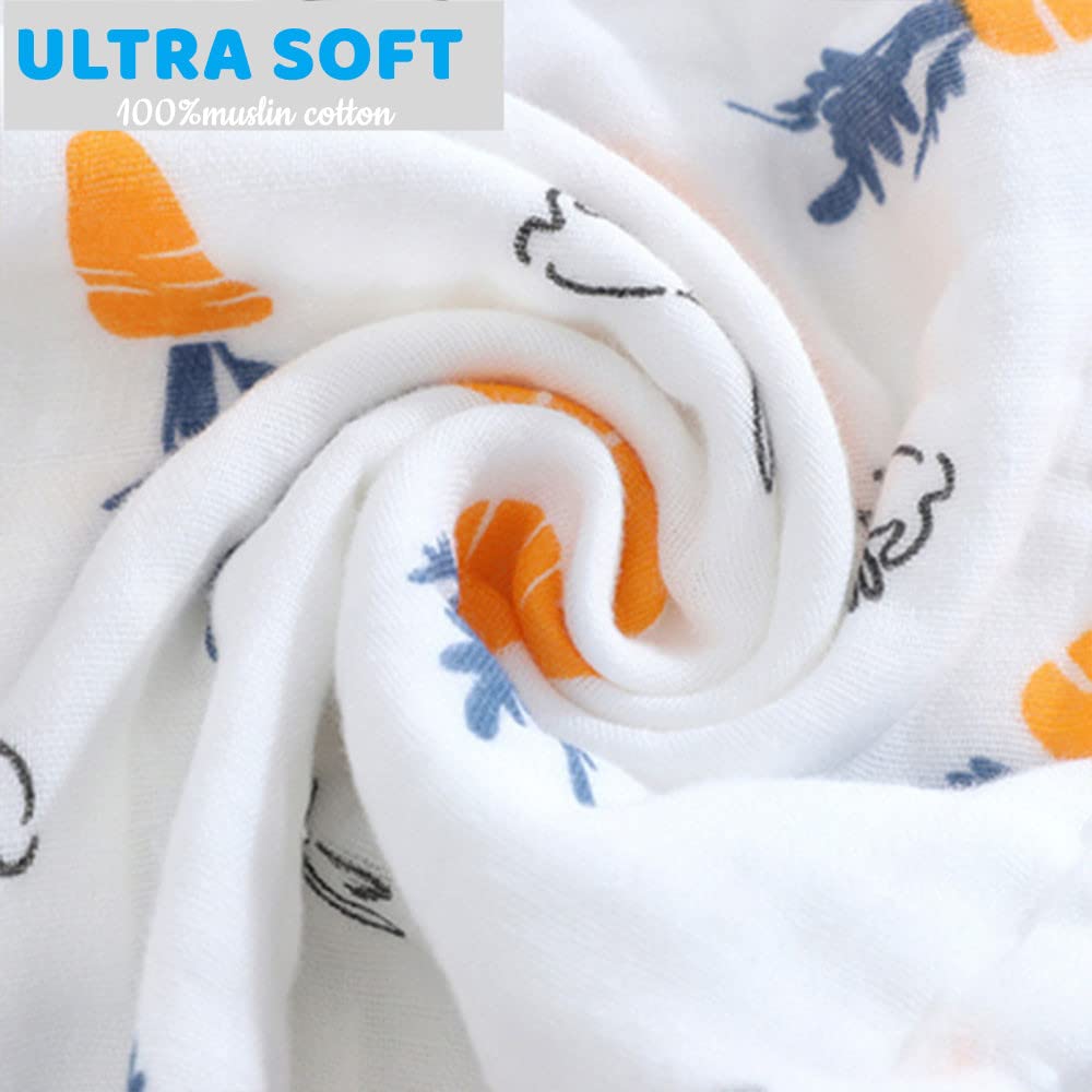 Norinori ultra soft muslin burp cloths gentle against baby's skin