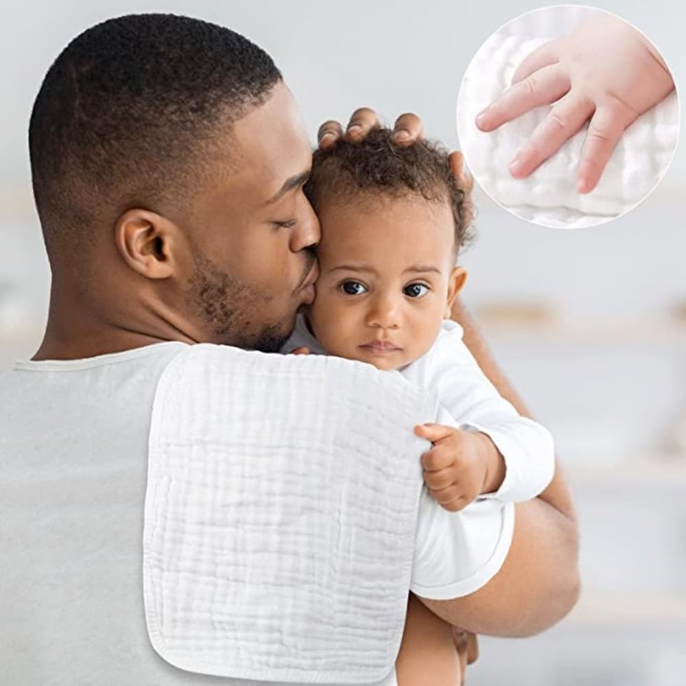 Norinori baby burp cloths provide durable, reusable protection for daily infant care.