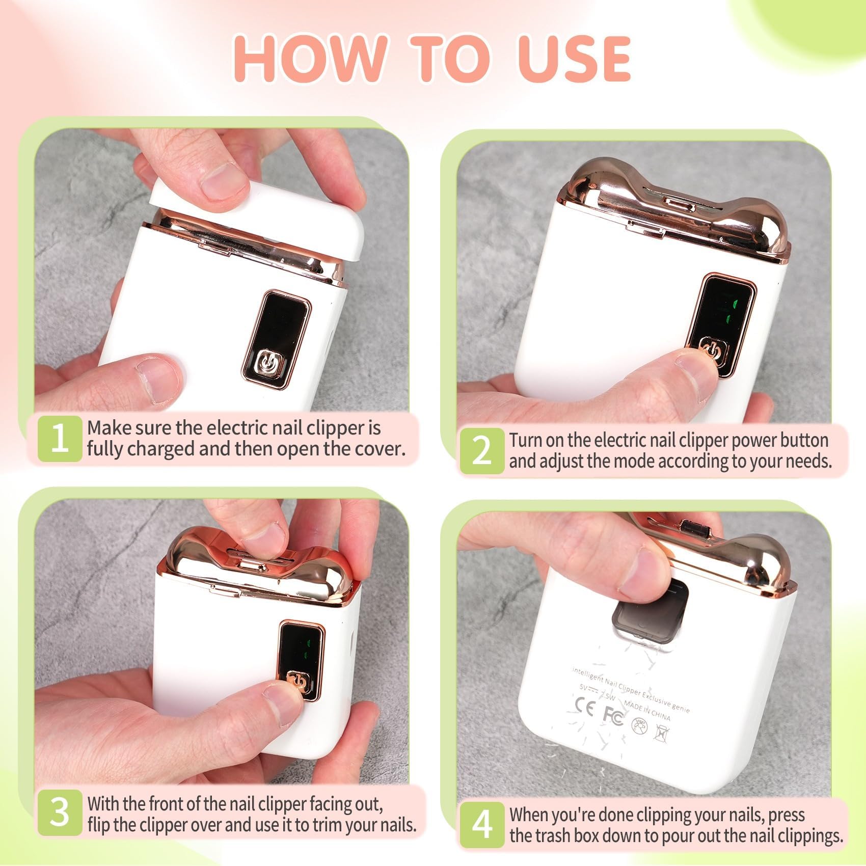 Northlet safety design protects fingers during manicure for all ages.