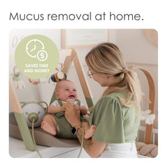 Nosiboo Pro power cord connected demonstrates adjustable suction on demand.