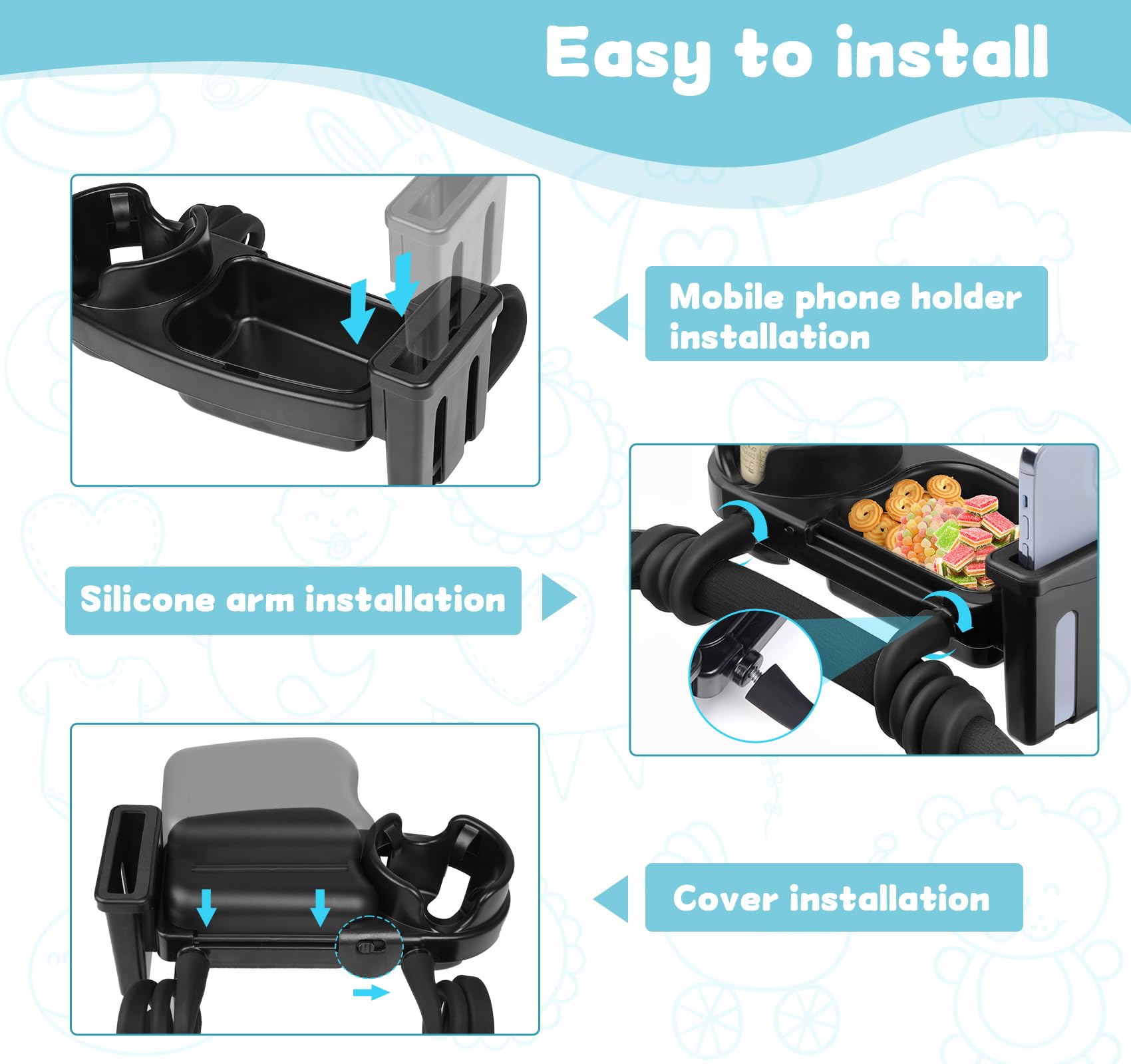 Notezmate phone holder secures a small device for easy access.