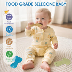 Nothomme teether bright colors stimulate curiosity while soothing gums