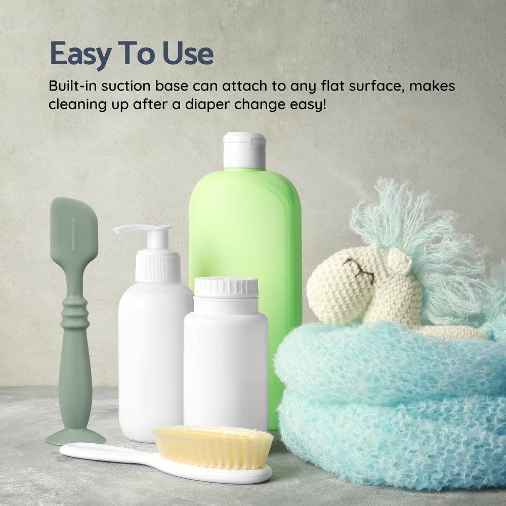 Nothomme gentle silicone brush aids clean, precise cream application.