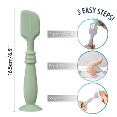 Nothomme Natural silicone diaper cream applicator with standing base in nursery setting