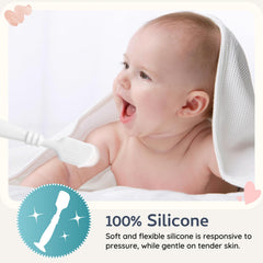 Nothomme soft silicone diaper brush applies ointment evenly for gentle changes.