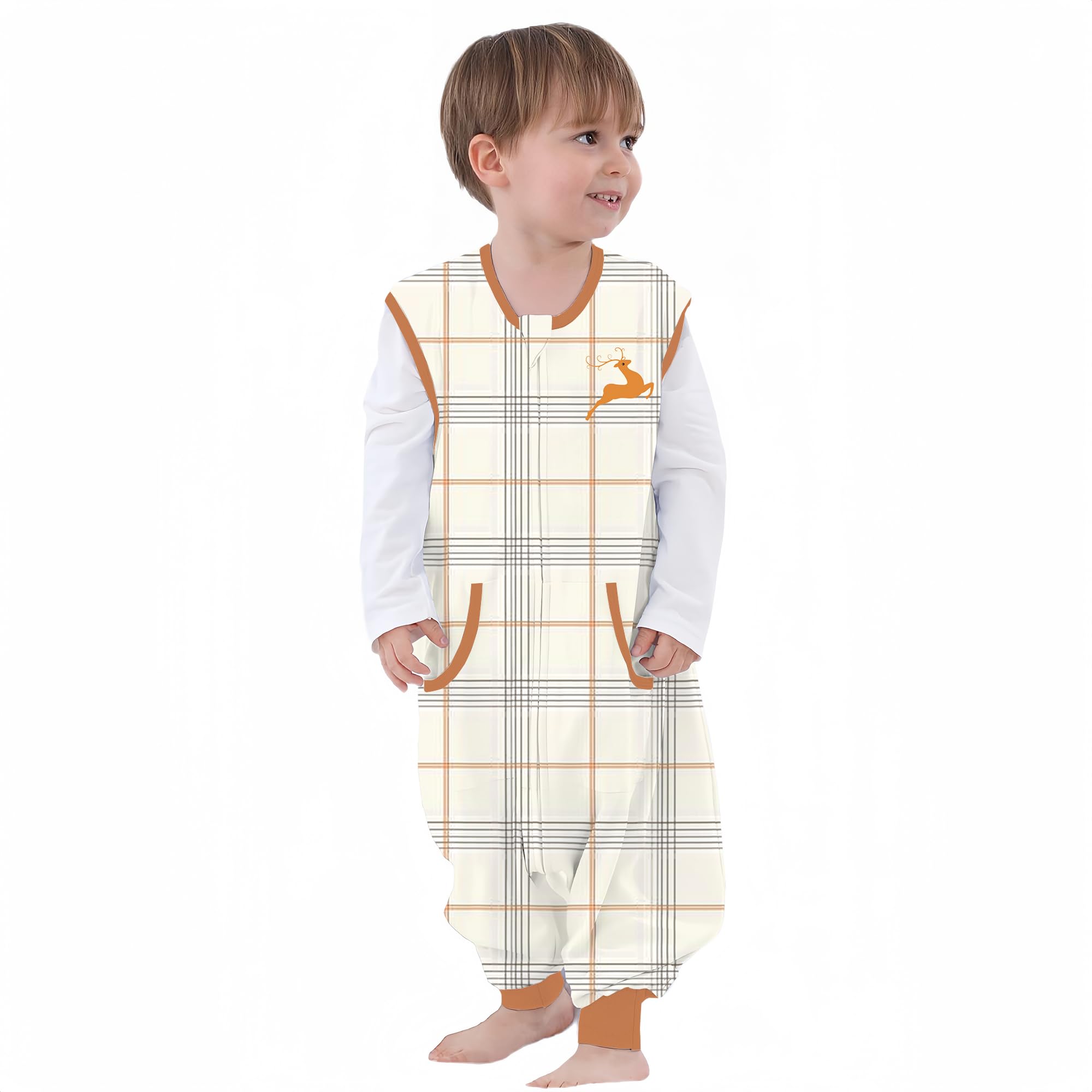 NOUJULOUN adjustable snaps – grows with toddlers for lasting comfort.