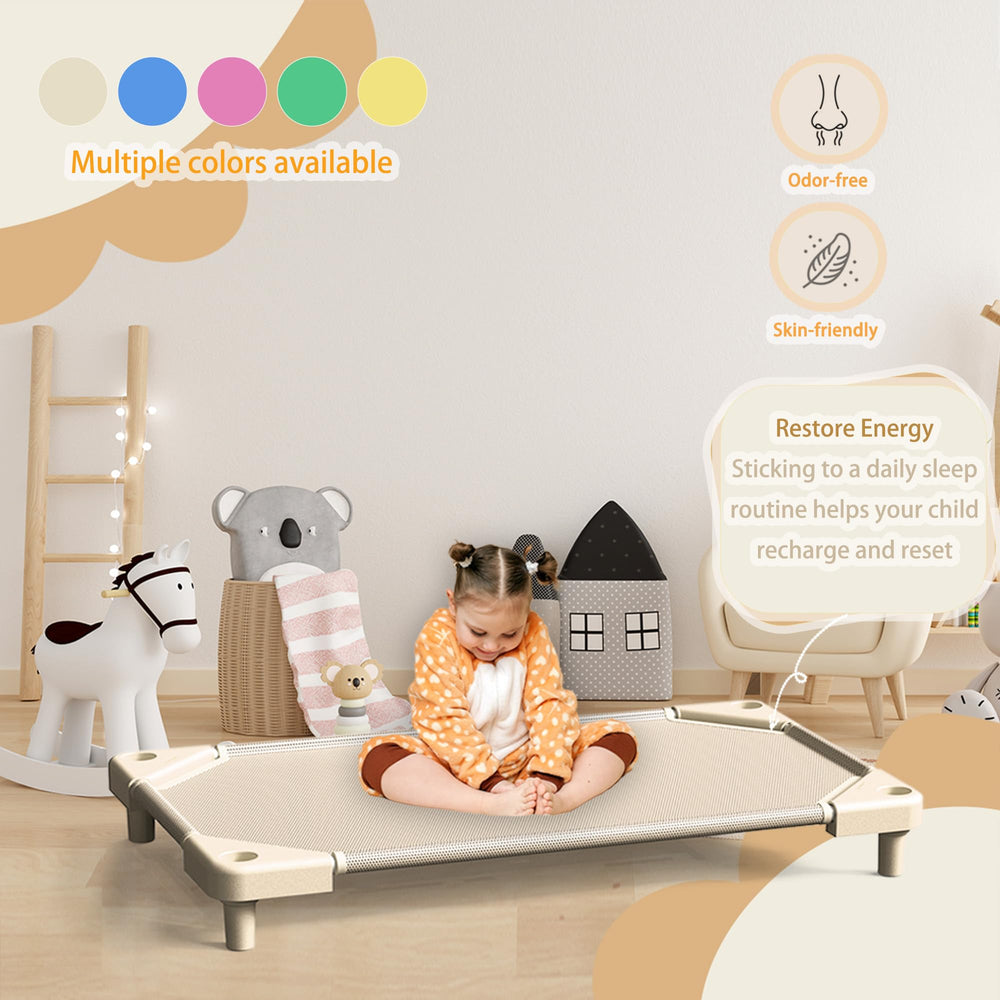 NOUJULOUN Daycare Cots are lightweight and easy to stack for quick setup.