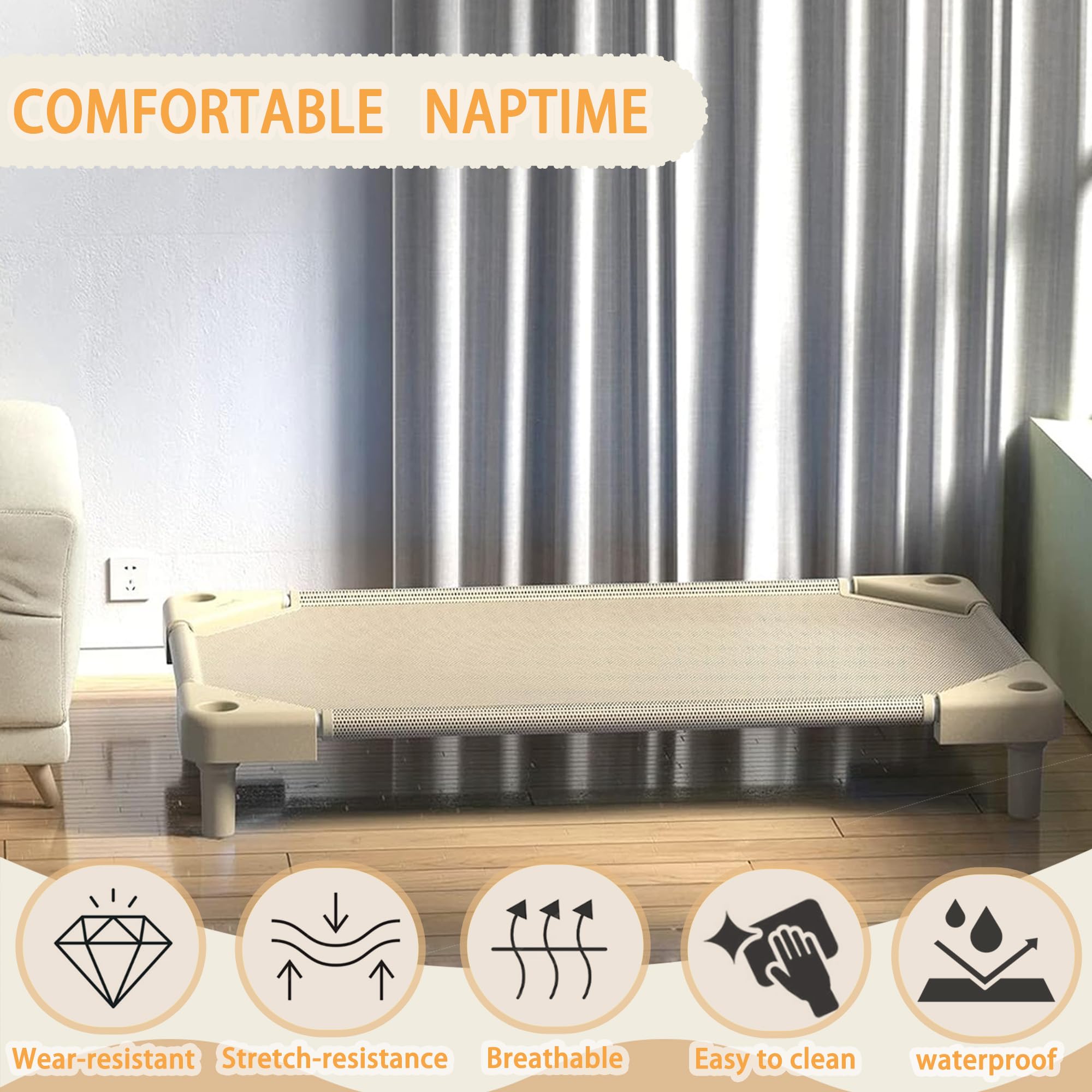 NOUJULOUN Daycare Cots save space with compact stacking in multi-age rooms.