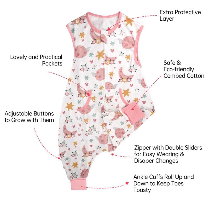 NOUJULOUN Easy diaper change with bottom snap feature