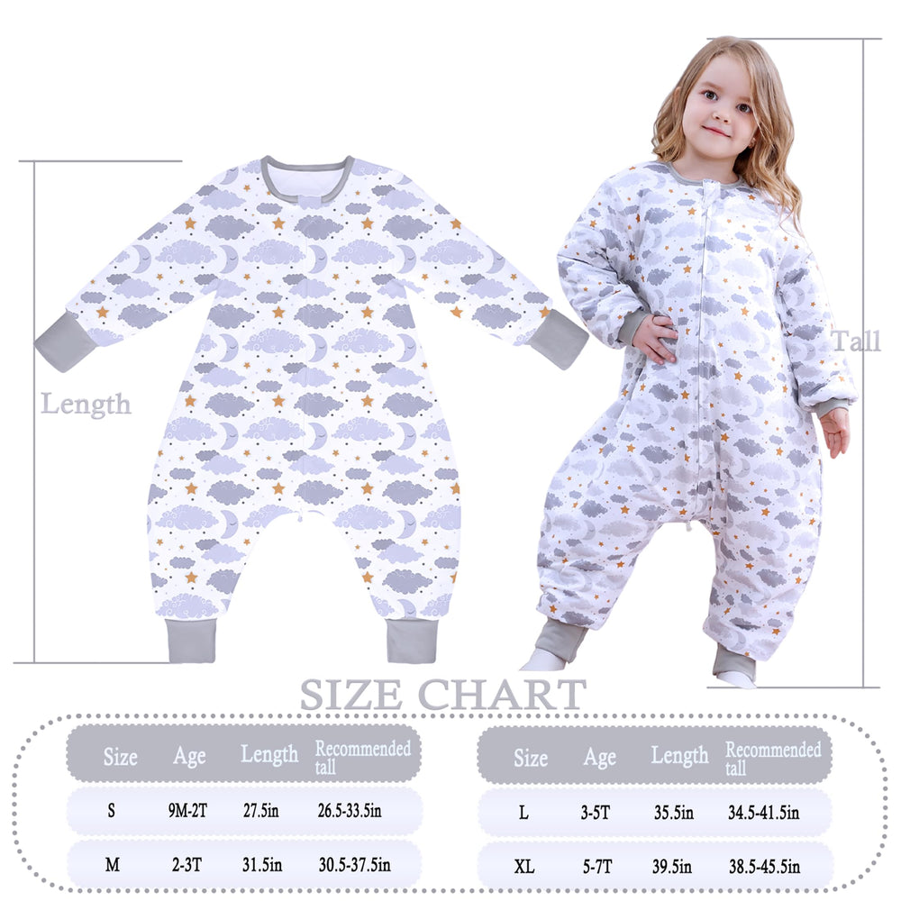 Noujuloun Starry Moon sleep sack supports walking and bedtime routines.