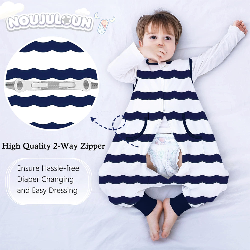 NOUJULOUN adjustable snaps help tailor length as child grows.