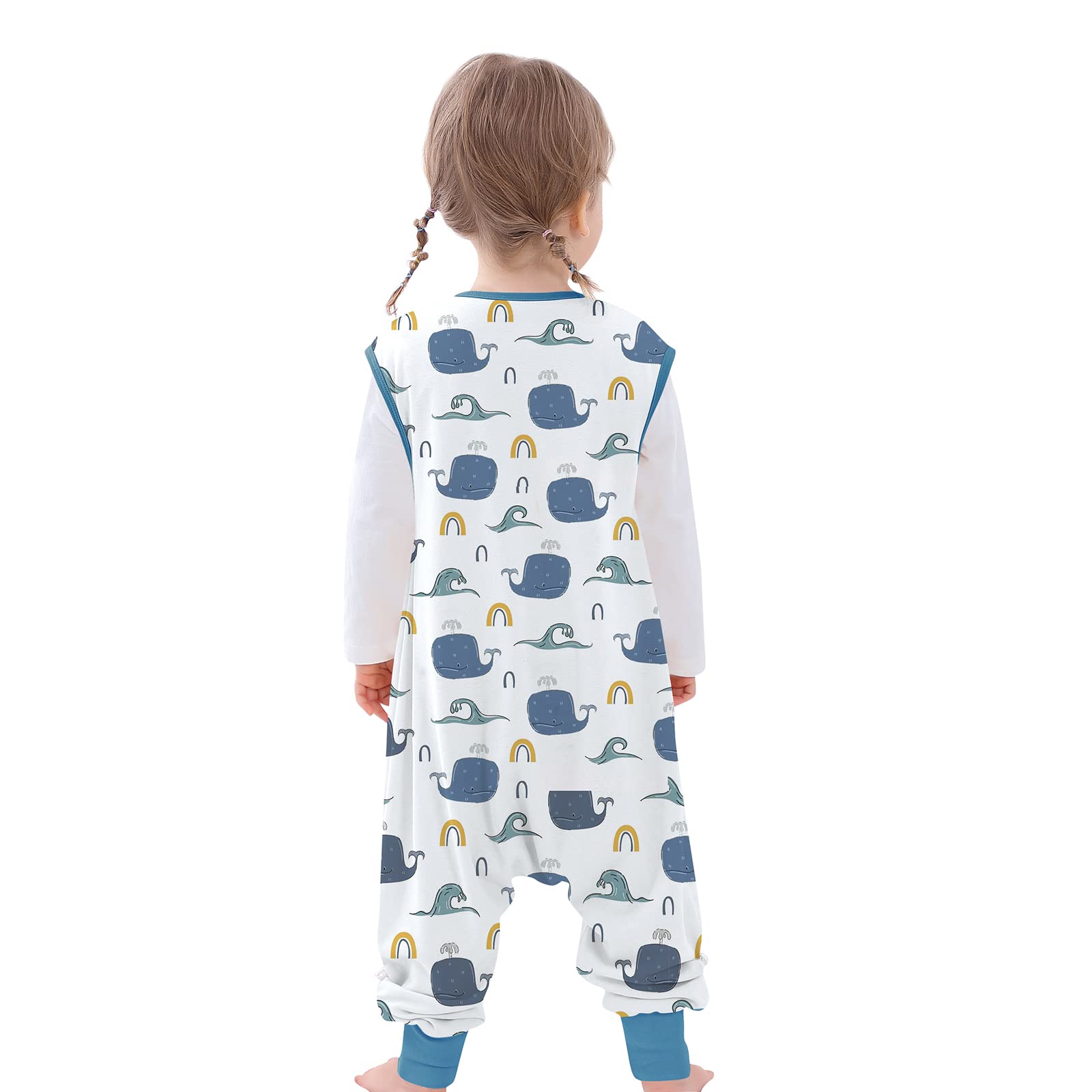 NOUJULOUN Toddler Sleep Sack legs visible highlights legged design for mobility