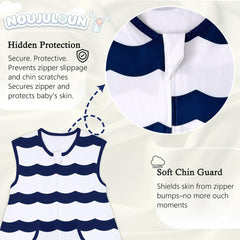 NOUJULOUN toddler sleep sack with legs on child for cozy mobility.