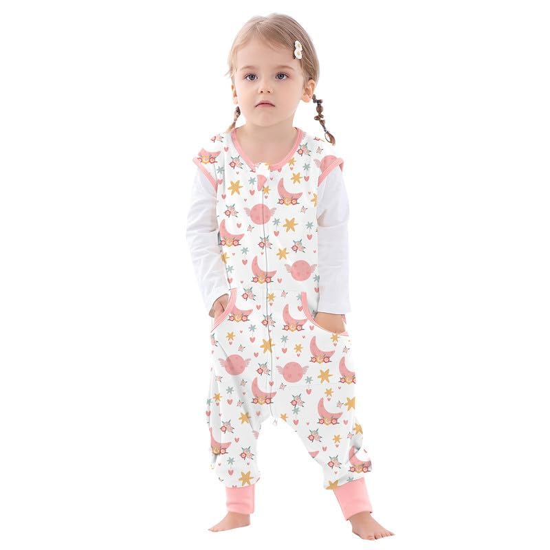 NOUJULOUN Walker Sleep Sack with Legs design supports free movement during sleep