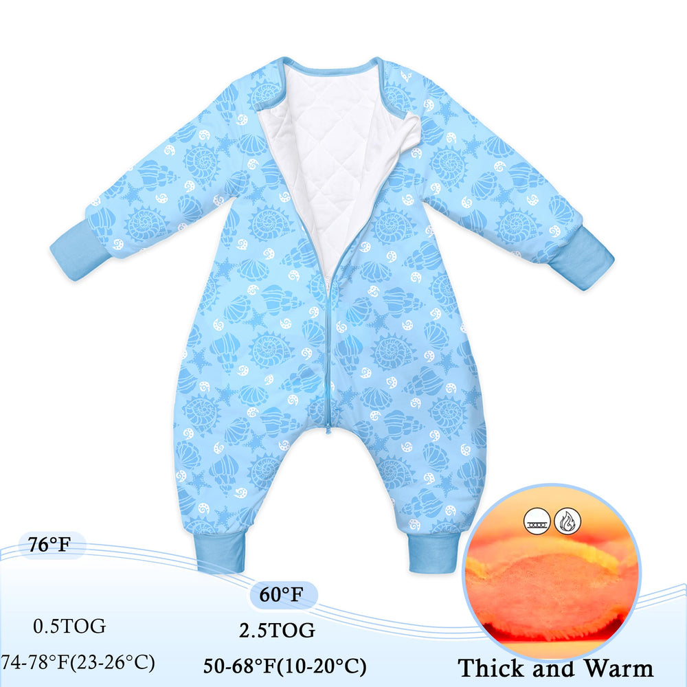 NOUJULOUN wearable blanket with legs keeps toddlers cozy and free to move
