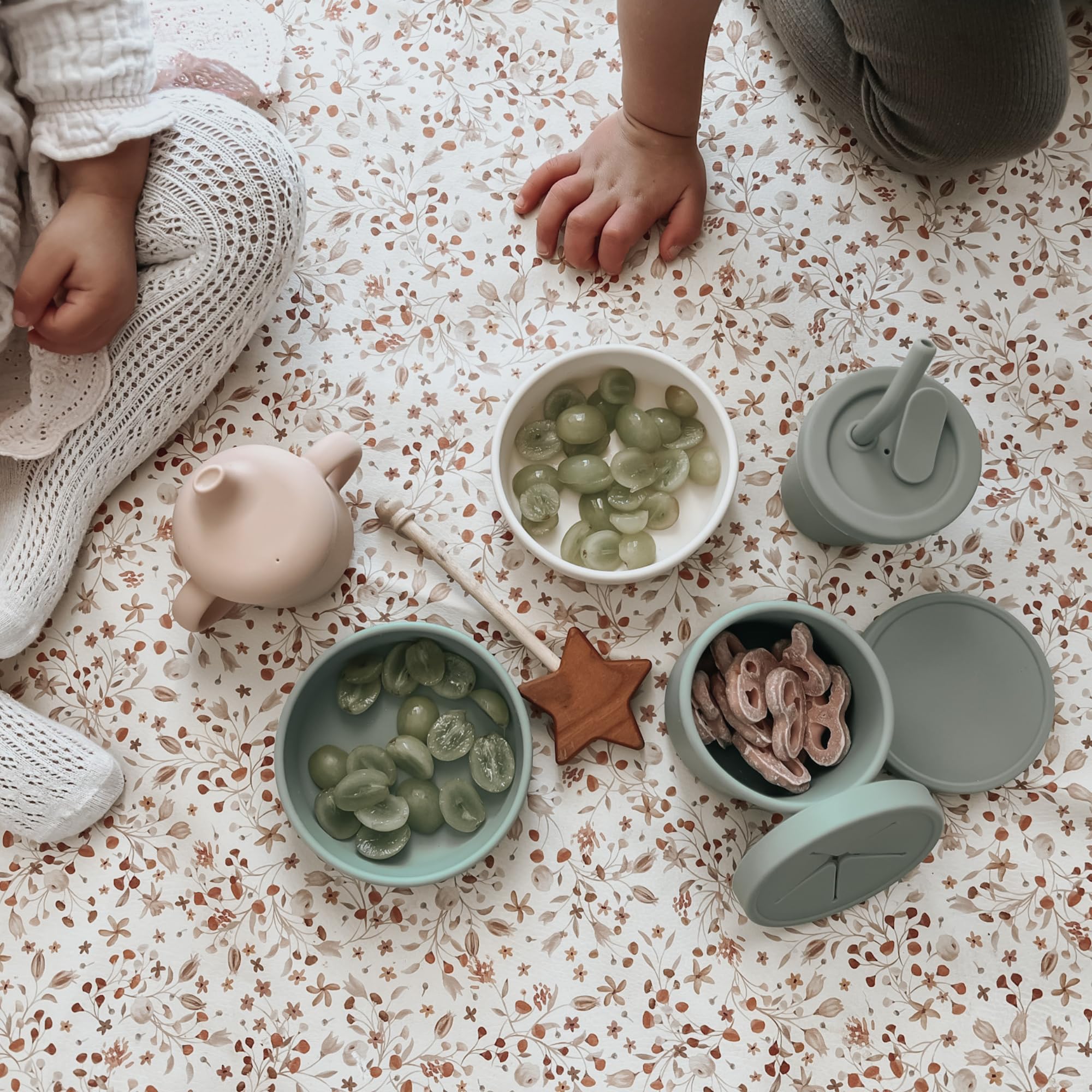 Noüka 6 oz cup size supports toddler transitions.