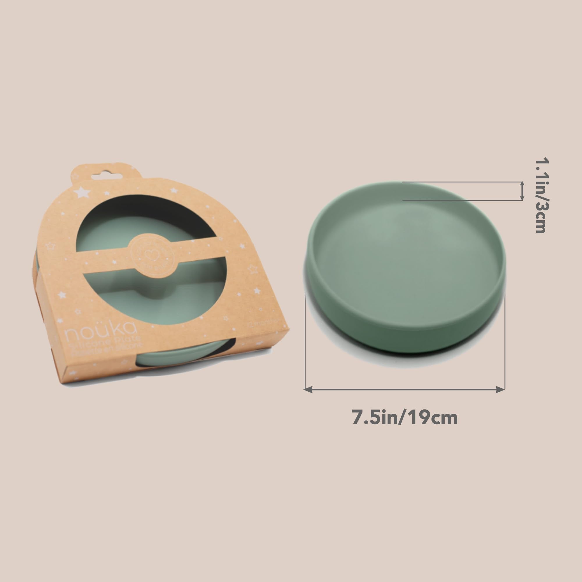 noüka fern flat plate dishwasher-safe for quick cleanup.