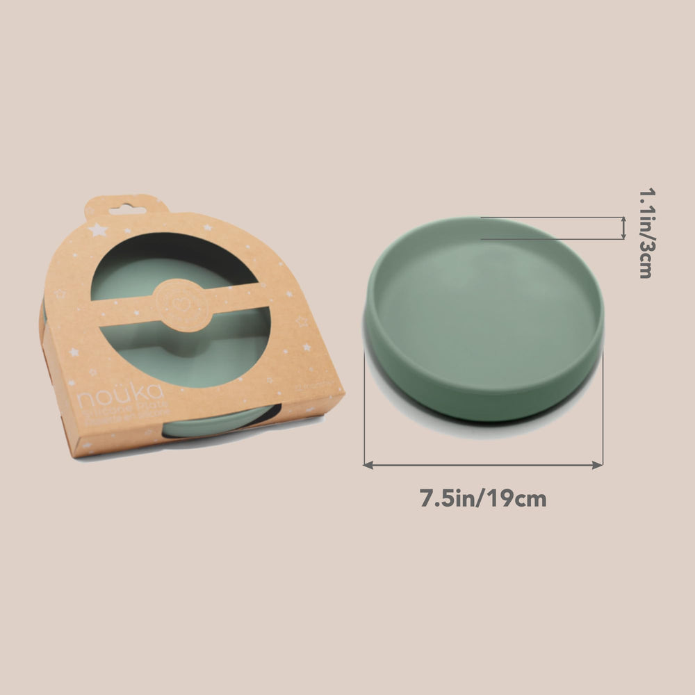 noüka flat plate 7.5 inches ideal for small portions and meals.