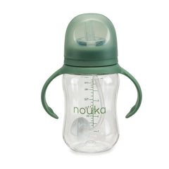 nouka sippy cup with weighted straw for steady sipping.