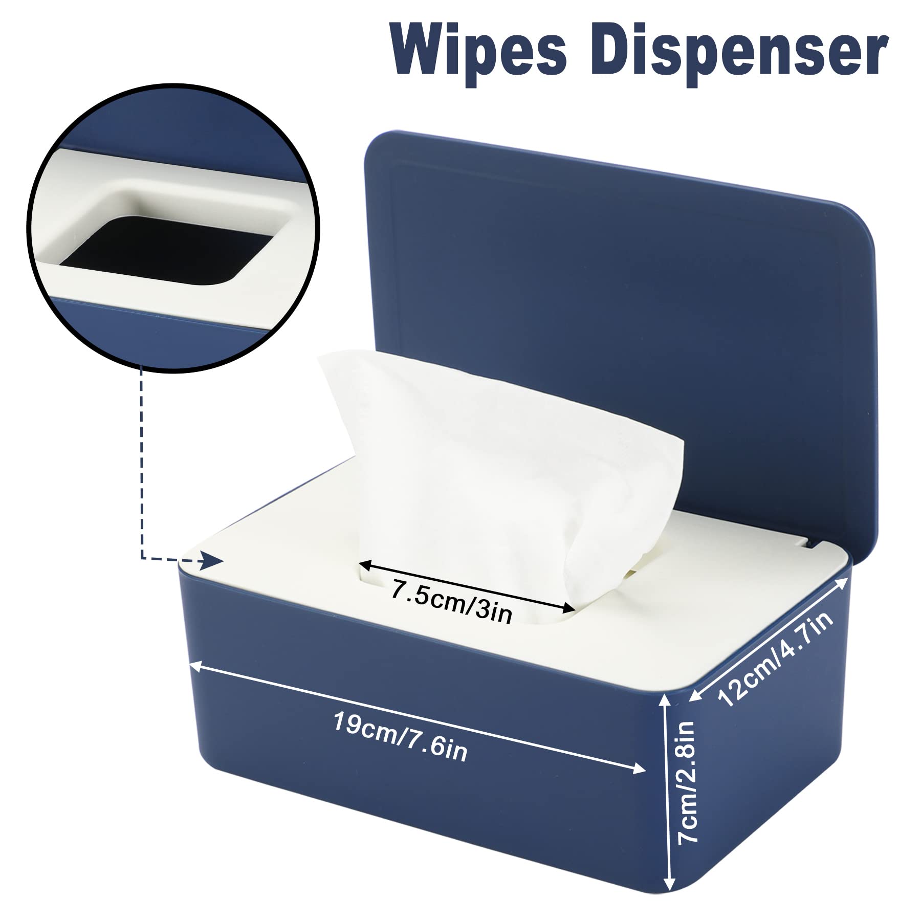NOVWANG wipes dispenser with sealed lid keeps wipes moist and dust-free