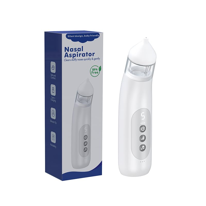 Noxzen BC-022 nasal aspirator in white for gentle mucus removal in babies.