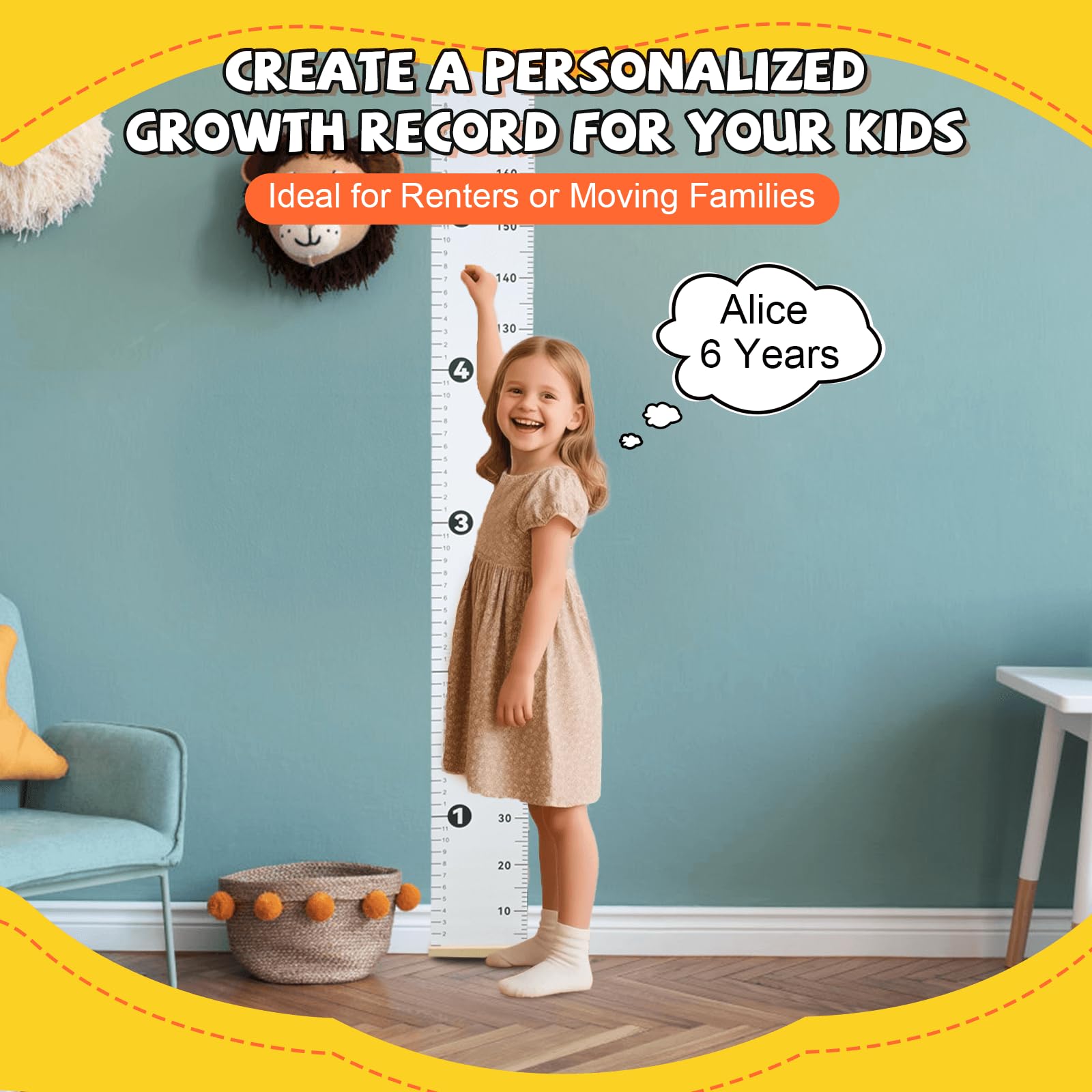 NOYOC personalized milestones record on growth chart