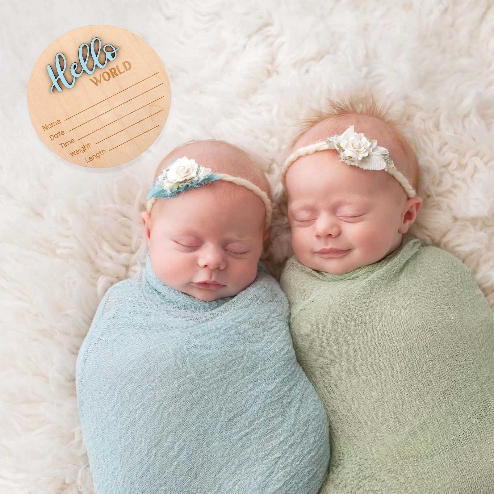 NQEUEPN wooden keepsake sign, a thoughtful gift for newborns.