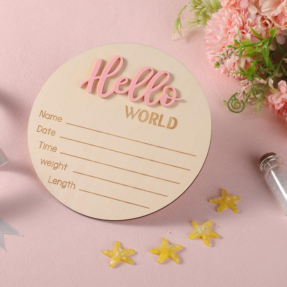 NQEUEPN Wooden baby name plaque easy to personalize for baby's room.