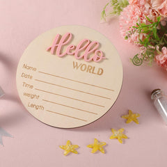 NQEUEPN Wooden baby name plaque easy to personalize for baby's room.