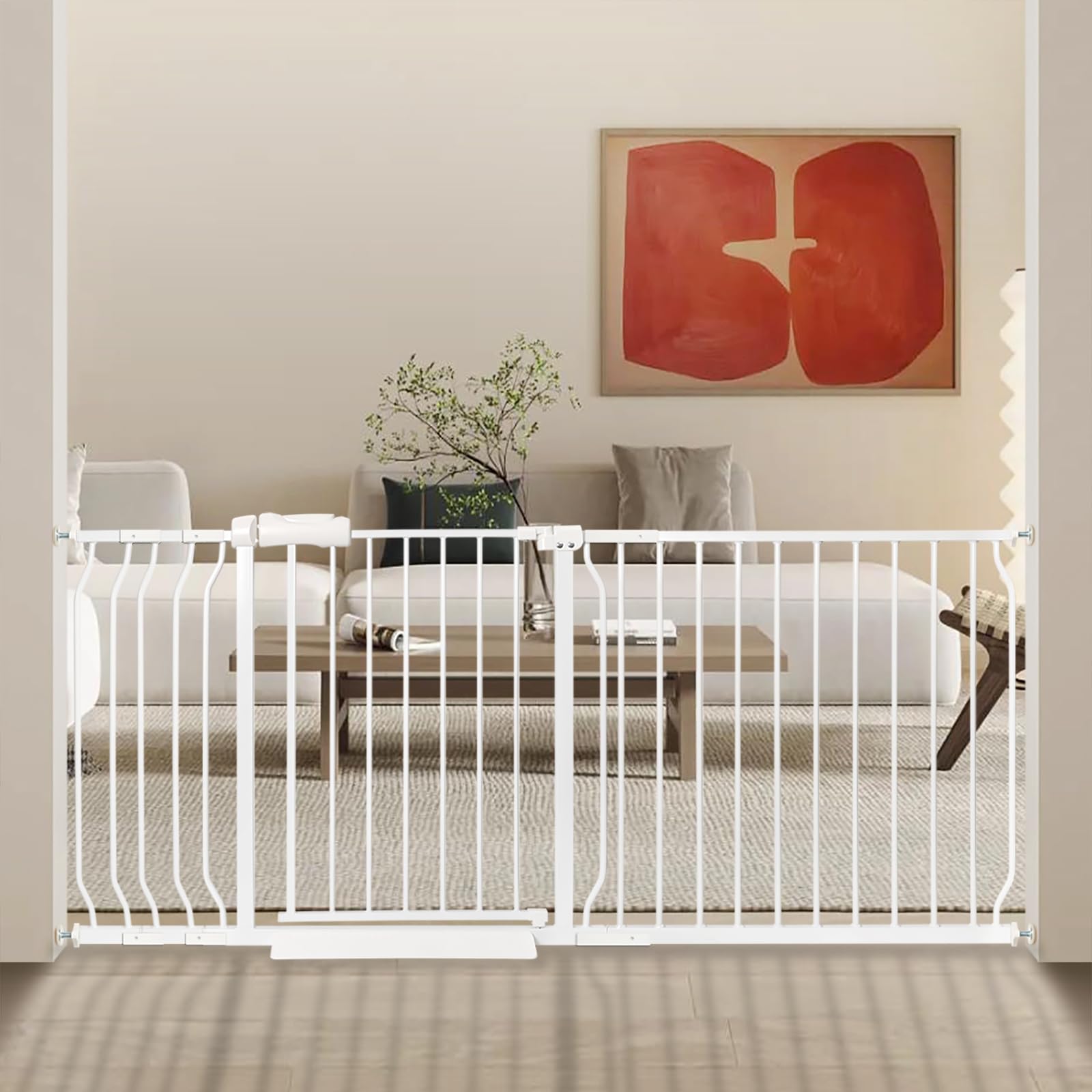 NRELIAK extra wide gate fits 66-71 inch openings for doorways.