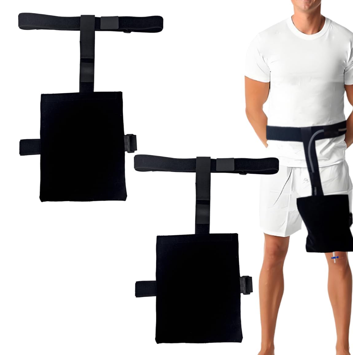 nsgglecher urinary bag cover set 2 secures catheter while on the go