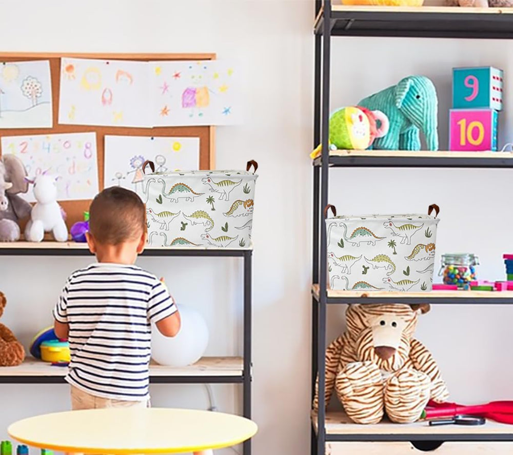 NTAOHAMPER books box rectangular dinosaur keeps reading area organized.