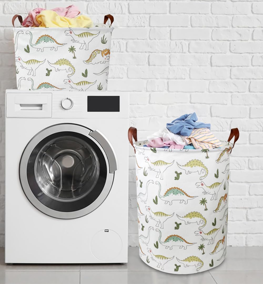 NTAOHAMPER dinosaur laundry hamper interior lining resists spills