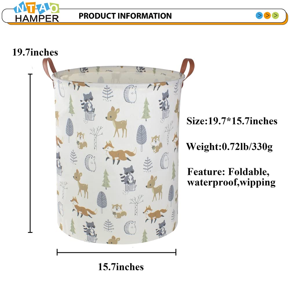 NTAOHAMPER foldable storage basket, fits in any closet or nursery.