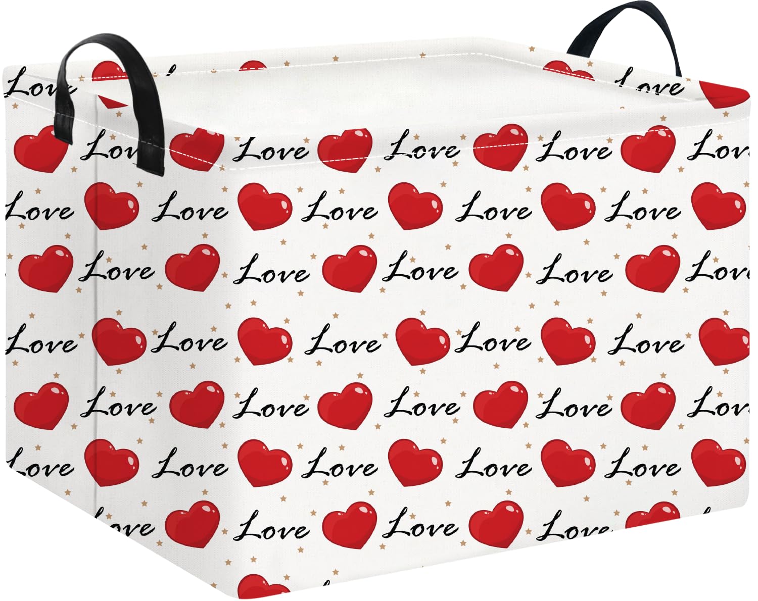 NTAOHAMPER rectangular storage basket with heart, portable and organizes spaces.