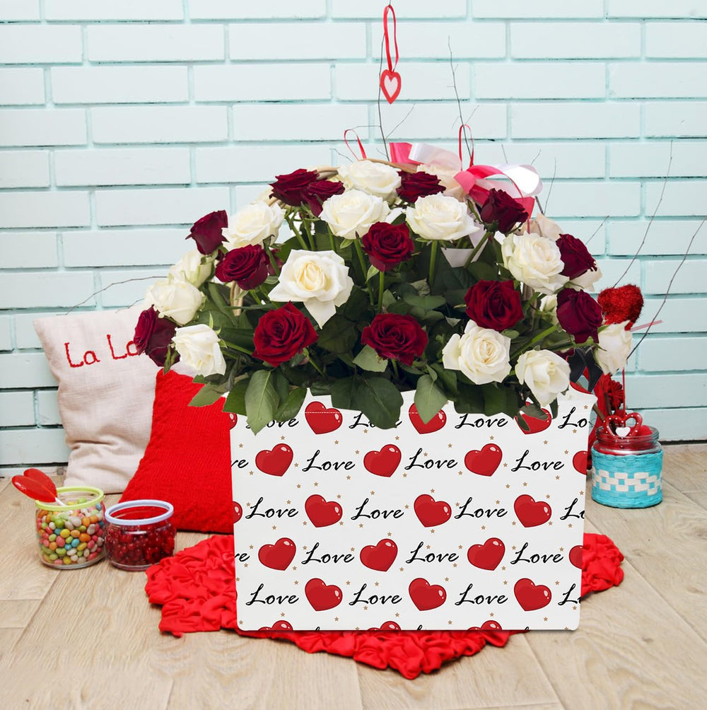 NTAOHAMPER storage bin with handles, easy to move for laundry and gifts.