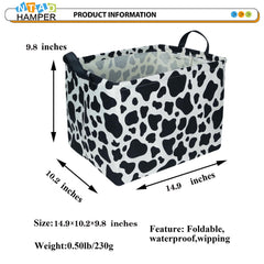 NTAOHAMPER foldable storage bin saves space when not in use.